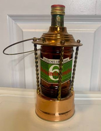 Vintage Reuge Swiss Music Box Bottle Ship Lamp RARE