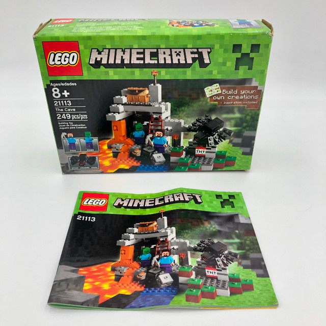 Minecraft Lego The Cave #21113 249pc in Toys & Games in Dartmouth