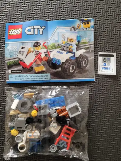 LEGO CITY Police 60135: ATV Arrest, Factory Sealed Bags, NO BOX, View more