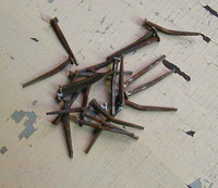 nails, antique pressed nails