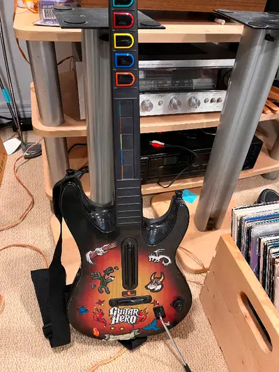 PS2 Guitar with no dongle/receiver 30$
