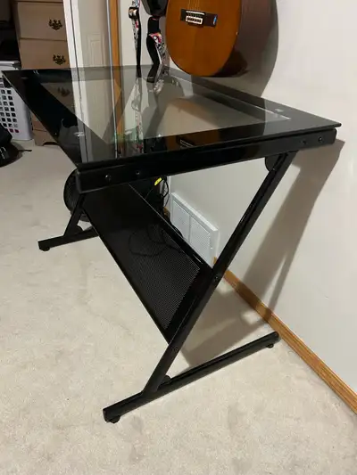 glass computer desk, View more