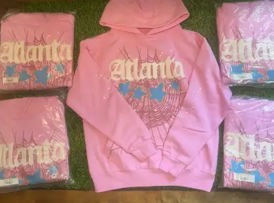 sp5der atlanta pink hoodie, View more