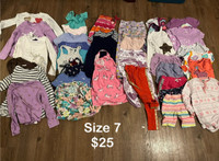 Girls clothes sizes 7&8