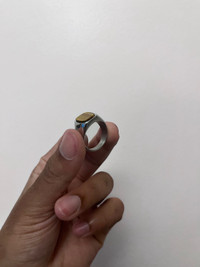 Ring  small to medium depending on the hands