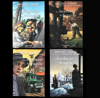 4 livres romans historiques ''Un Bonheur si fragile'' de M David