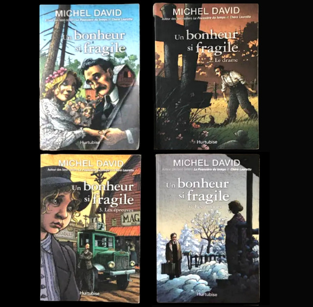 4 livres romans historiques ''Un Bonheur si fragile'' de M David dans Ouvrages de fiction  à Saint-Hyacinthe