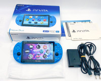 256GB Blue PSVITA SLIM CIB《MOD》500+ Games on SD