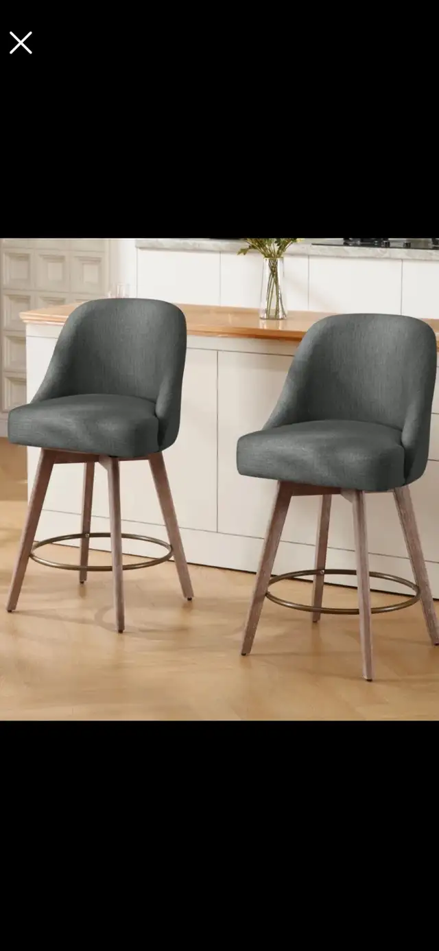 New Counter Height Swivel Bar Stools (Set of 2) $75 Each in Chairs & Recliners in Mississauga / Peel Region - Image 7