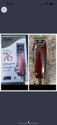 Oster clipper 76 and  fast feedGood condition clipper for sale. 