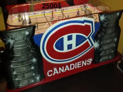 JEU DE HOCKEY TABLE BOARD LNH COLECO GAME ROOM MONTREAL QUEBEC, View more