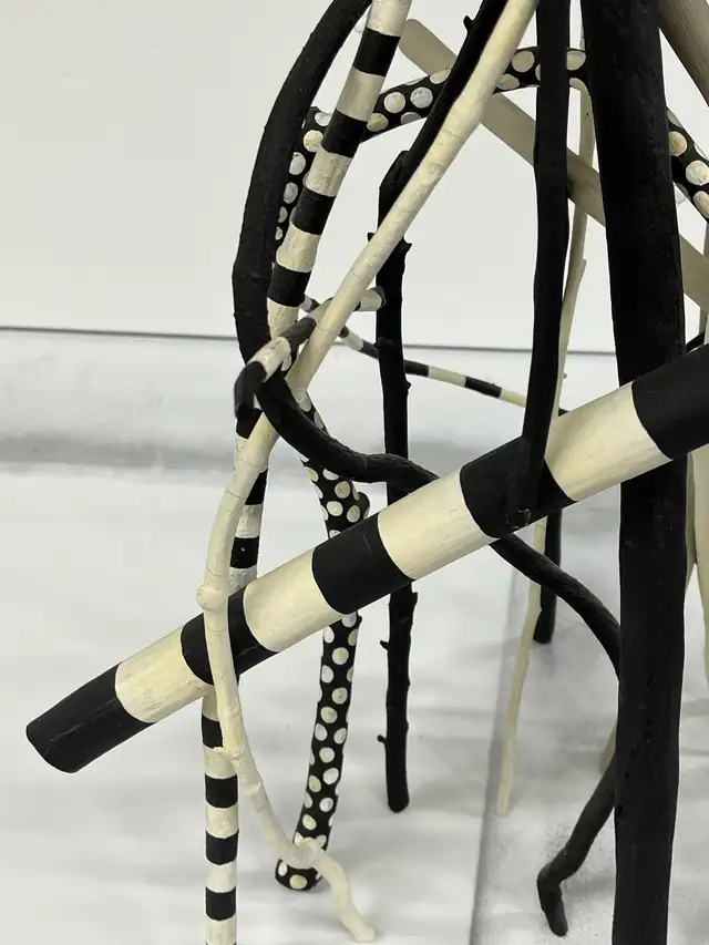 Attractive decorated/painted twig sculpture. Base 14”W x 31”H. in Arts & Collectibles in City of Toronto - Image 4