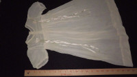 Ivory coloured vintage baby/doll gown/dress - 42
