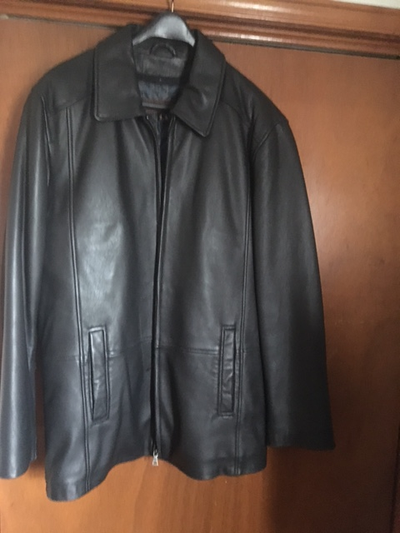 2 MENS DANIER LEATHER BLACK JACKETS soft lambs leather worn one time like new excellent One jacket 3...