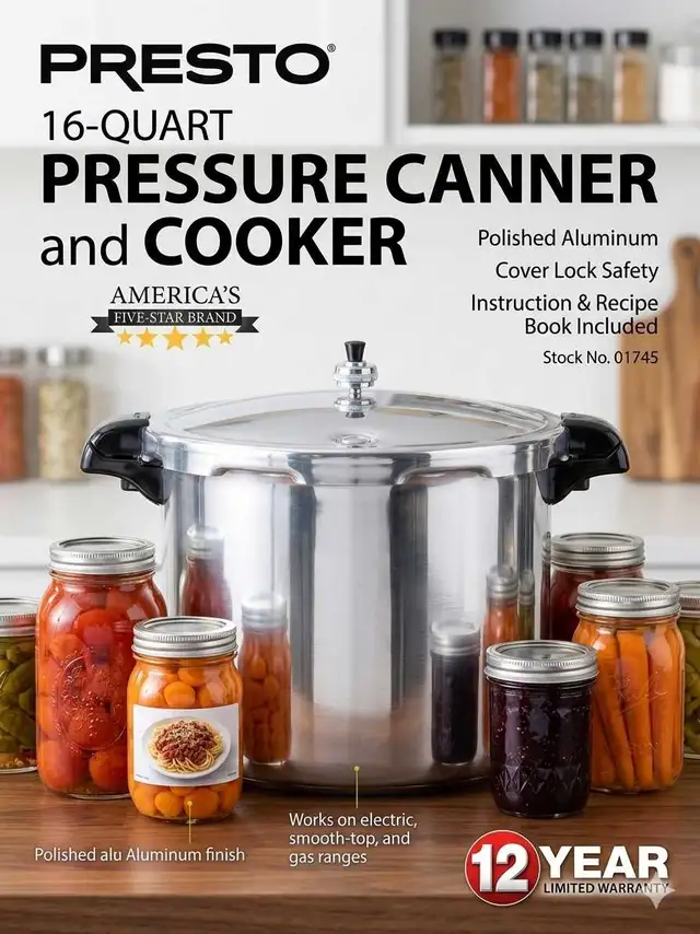 Brand New Presto 16-Quart Pressure Canner & Cooker in Microwaves & Cookers in Oakville / Halton Region - Image 3
