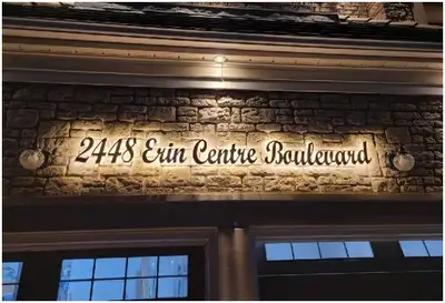 LED Script Number Home Address Cursive Custom Letter Modern Sign, View more