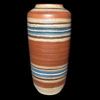 Vintage MCM Scheurich West German Art Pottery Floor Vase 517 45