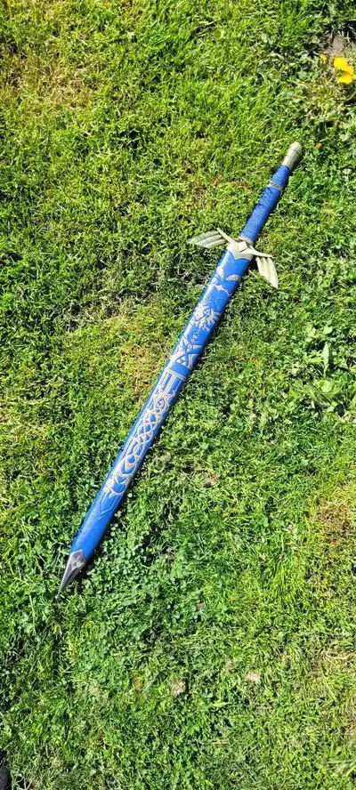 Master Sword Replica from the Legend of Zelda series. Made with stainless steel and real leather, th...