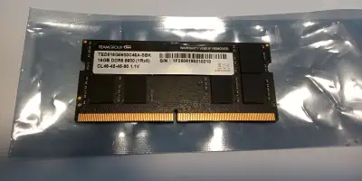 TeamGroup 16GB DDR5 5600 Laptop Memory Elite Caractéristiques: Marque TEAMGROUP Gamme Elite Référenc...