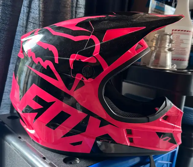 Pink Fox Racing Helmet 63240675587715123