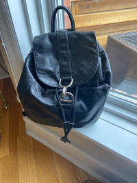 DKNY single strap genuine leather backpack!  Downsizing!