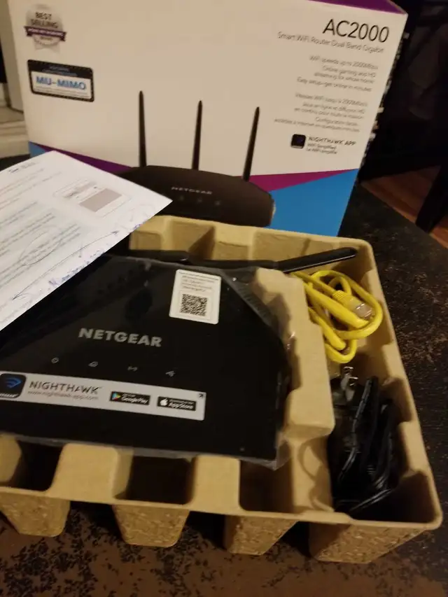 Netgear AC2000 smart WIFI RouterDual Band Gigabi in General Electronics in Markham / York Region - Image 4
