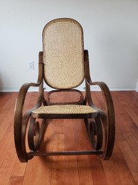 Vintage Rocking Chair (cane weave seat and back)