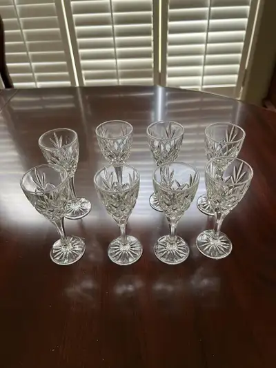 Crystal liqueur or sherry glasses, View more