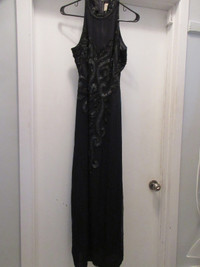 BLACK BEADED DRESS