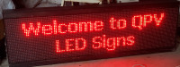 A red only LED sign 51 X 14 inch for sale for $300