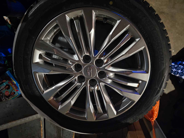 Cadillac 235/55R20 102T Bridgestone blizzak winter tires on 20"  in Tires & Rims in Calgary