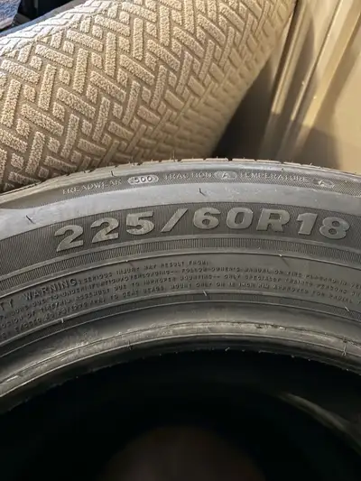 I'm selling a set of four Rotalla tires, size 225/60R18 , Brand new! Never mounted 600obo