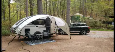 Nucamp teardrop boondock edition, solar panels live off the grid. Build like the space shuttle a mus...