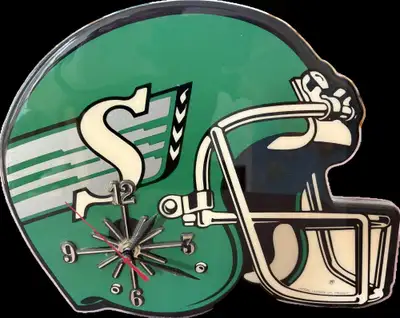Vintage Sask Roughrider Clock, View more