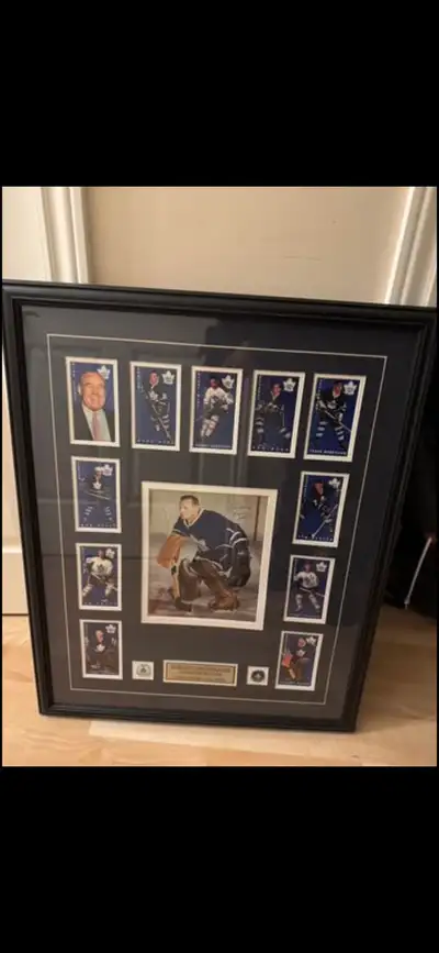 Framed Johnny Bower Signed Commemorative Photo & 1964 Tall Boys, View more