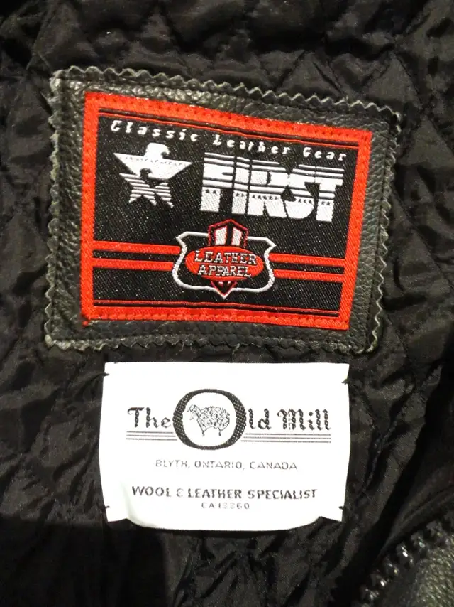 Premium Quality Classic Gear Black Leather Jacket The Old Mill in Men's in Kitchener / Waterloo - Image 7