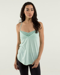Lululemon Roll Out Tank - size 6, Heathered Fresh Teal, New