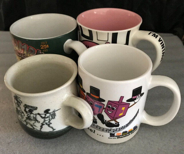 Assorted Ceramic Mugs (Disney Grumpy, Menopause, Hanukkah etc) in Kitchen & Dining Wares in Markham / York Region - Image 2