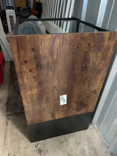 Rustic Wood & Black Metal Desk – Great Condition, View more