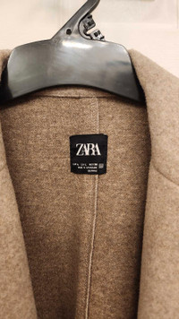 Zara women Midi jacket with side pockets 