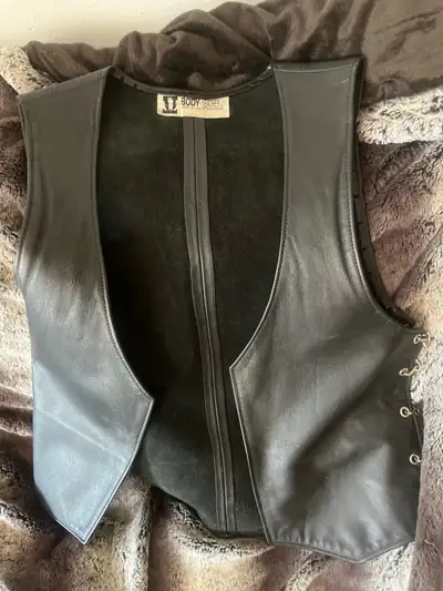 men leather vest - cow hide, View more