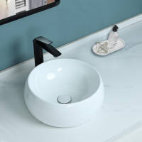 NEW: 15.8" Bathroom Vessel Sink with Pop up Drain