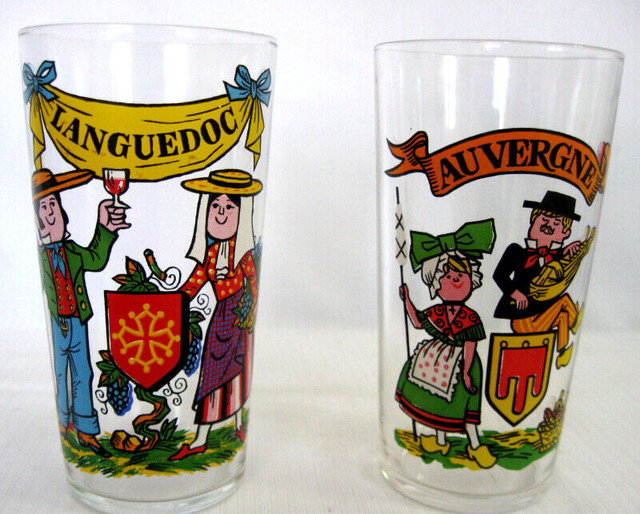 VERRE MOUTARDE VINTAGE  AMORA MUSTARD PROMO GLASSES c1960 dans Art et objets de collection  à Ouest de l’Île - Image 2