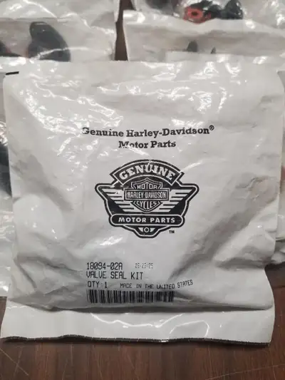 10 Harley Davidson OEM 18094-02A Twin Cam Valve Seal Kits These are genuine Harley-Davidson OEM Twin...