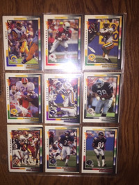 Lot of 18 1992 Pacific football cards