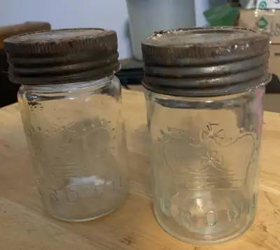 Antique Crown brand Mason Jar, Matching Lid, 1Pt $5ea., View more