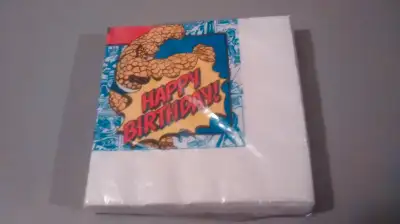 Factory sealed, Marvel Superheroes BDay retro napkins. $10.