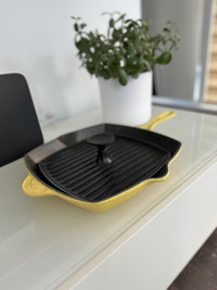 Le Creuset Square Skillet Grill and Panini Press Set
