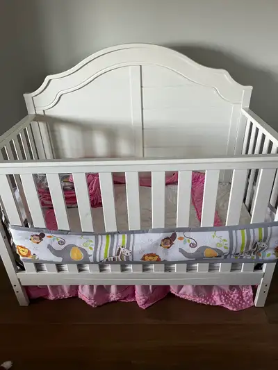 White baby crib gently used, View more
