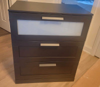 IKEA Brimnes 3 Drawer Dresser Black x2